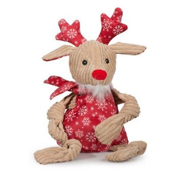 HuggleHounds Jingle All The Way Rudy Reindeer Dog Toy