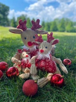 HuggleHounds Jingle All The Way Rudy Reindeer Dog Toy