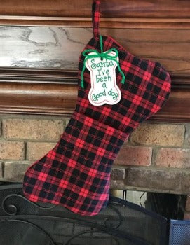 Dallas Dogs Santa I've Been a Good Dog Christmas Stocking
