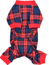 Parisian Pet Red & Blue Scottish Plaid Dog Pajamas