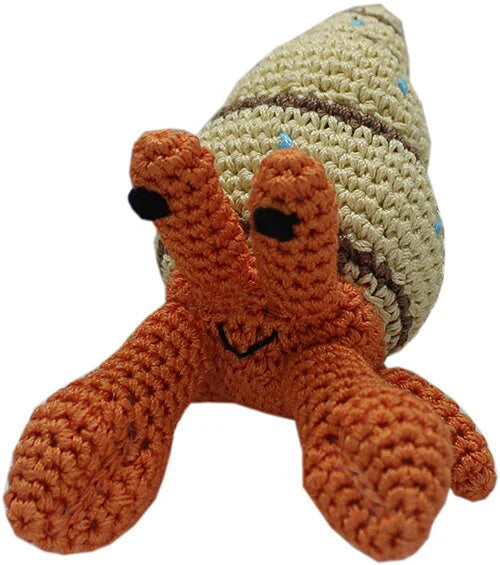 Knit Knacks Shelly Hermit Crab Dog Toy