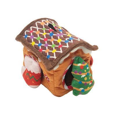 Hide & Seek - Gingerbread House 4 in 1 Dog Toy