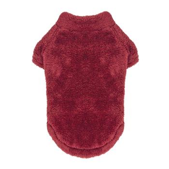 Doggie Design Burgundy Soft Plush Pullover Top