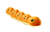 Fluff & Tuff Orange Spicy Caterpillar Dog Toy