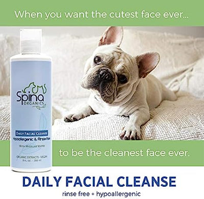 Spina Organics Dog Daily Facial Cleanse