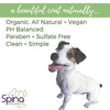 Spina Organics Puppy Wash - Gentle, Tear-Free, All Natural