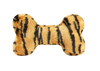 Fluff & Tuff Small Tiger Bone Plush Dog Toy