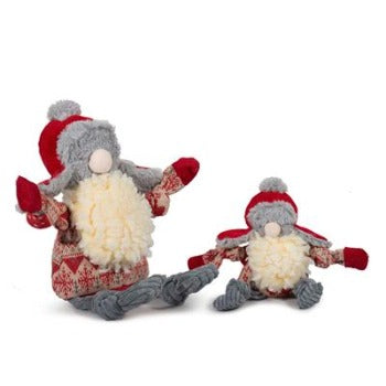 HuggleHounds Trapper Santa Hat Gnome Knottie Dog Toy