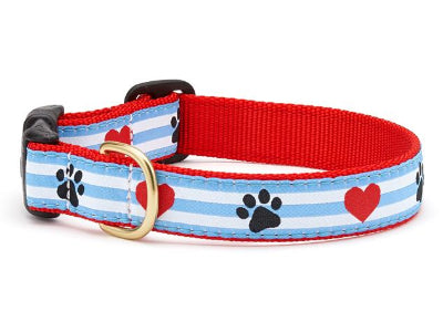 Pawprint Stripe Collar & Leash Collection