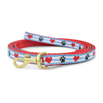 Pawprint Stripe Collar & Leash Collection