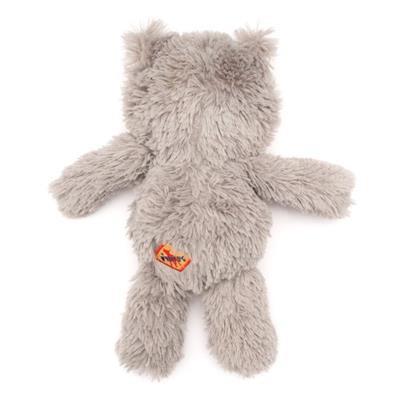 Plush cat toy on a white background