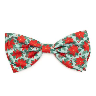 Floral patterned bow tie on a white background