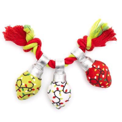 Cat toy with colorful lights on a white background