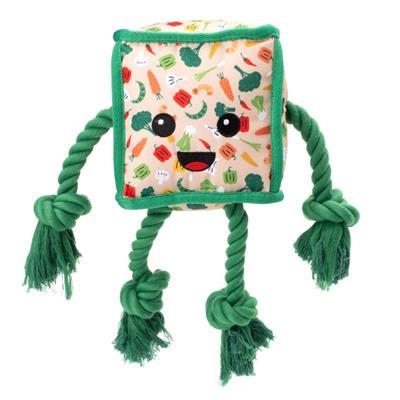 Toy with a face on a white background