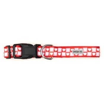 The Worthy Dog Colorblock Hearts Dog Collar & Leash Collection