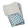 Blue & Gray Hearts Fleece/Ultra-Plush Blanket.