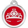 Red Dingo Red Crown Pet ID Tag.