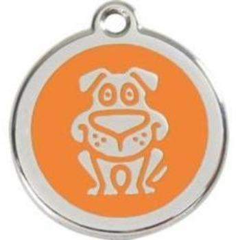 Red Dingo Orange Dog Pet ID Tag.