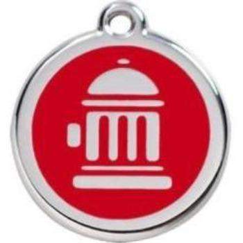 Red Dingo Red Fire Hydrant Pet ID Tag.