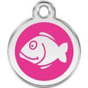 Red Dingo Hot Pink Fish Pet ID Tag.