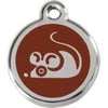 Red Dingo Brown Mouse Pet ID Tag.