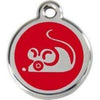 Red Dingo Red Mouse Pet ID Tag.