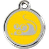 Red Dingo Yellow Mouse Pet ID Tag.