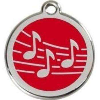 Red Dingo Red Music Pet ID Tag.