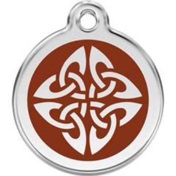 Red Dingo Brown Tribal Arrows Pet ID Tag.