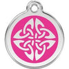 Red Dingo Hot Pink Tribal Arrows Pet ID Tag.