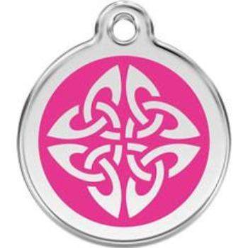 Red Dingo Hot Pink Tribal Arrows Pet ID Tag.