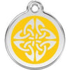 Red Dingo Yellow Tribal Arrows Pet ID Tag.
