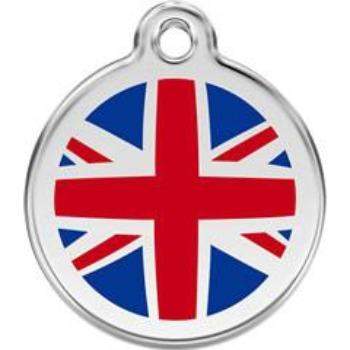 UK Flag Pet ID Tag.