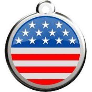 Stars & Stripes Pet ID Tag.