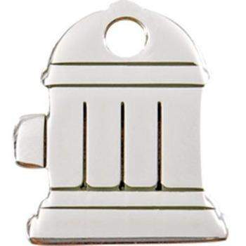 Red Dingo Stainless Steel Fire Hydrant Pet ID Tag.