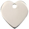 Red Dingo Stainless Steel Heart Shape Pet ID Tag.