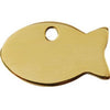Red Dingo Brass Fish Shape Pet ID Tag.