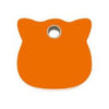 Red Dingo Orange Cat Flat Plastic Pet ID Tag.