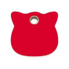 Red Dingo Red Cat Flat Plastic Pet ID Tag.