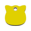 Red Dingo Yellow Cat Flat Plastic Pet ID Tag.