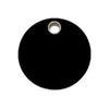 Red Dingo Black Circle Flat Plastic Pet ID Tag.