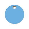 Red Dingo Light Blue Circle Flat Plastic Pet ID Tag.
