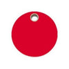 Red Dingo Red Circle Flat Plastic Pet ID Tag.