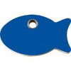Red Dingo Dark Blue Fish Flat Plastic Pet ID Tag.