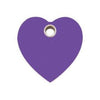 Red Dingo Purple Heart Flat Plastic Pet ID Tag.