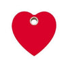 Red Dingo Red Heart Flat Plastic Pet ID Tag.