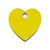 Red Dingo Yellow Heart Flat Plastic Pet ID Tag.