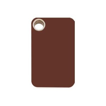 Red Dingo Brown Rectangle Flat Plastic Pet ID Tag.