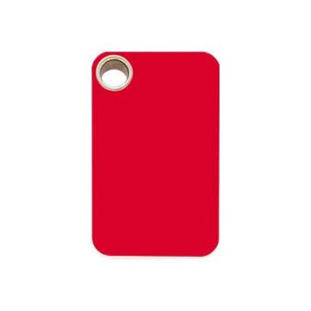 Red Dingo Red Rectangle Flat Plastic Pet ID Tag.
