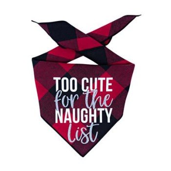 Too Cute for the Naughty List Bandana.